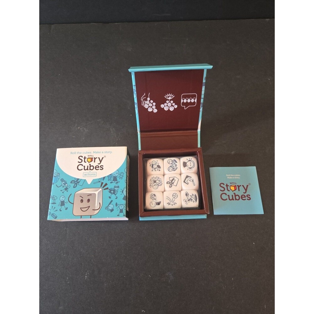 Gamewright Rory's Story Cubes Actions Dice Game Ages 8+ 9 Cubes - New